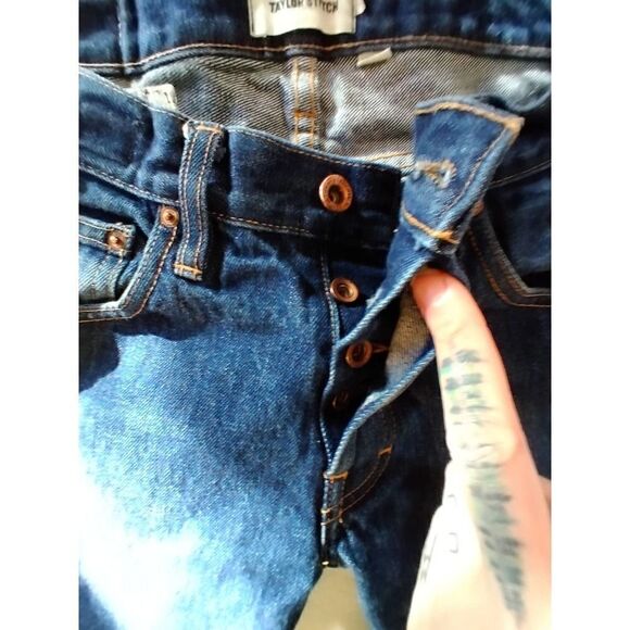 TAYLOR STITCH DEMOCRATIC JEANS WHITE OAK CONE USA SELVEDGE DENIM SIZE 29 - Picture 3 of 8